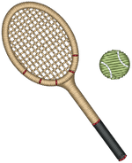 Wooden Tennis Raquet