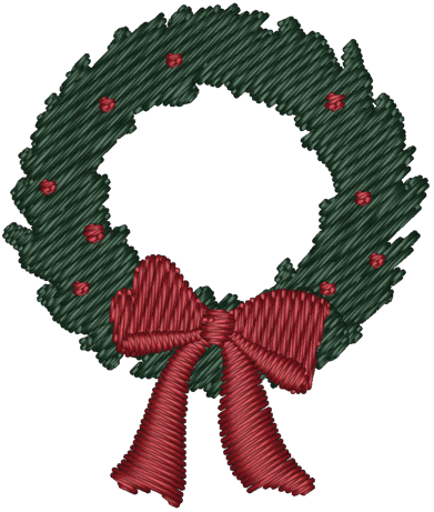 Wreath Embroidered Icon