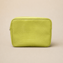 Monogram Croc Pouch