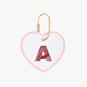 Bandana Initial Heart Charm
