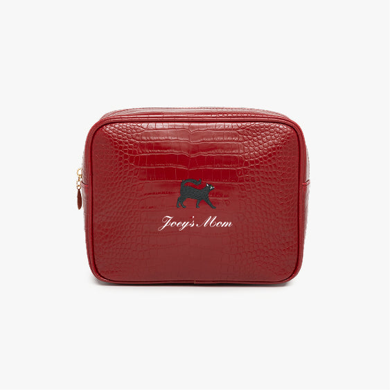 Cat Mom Small Croc Pouch