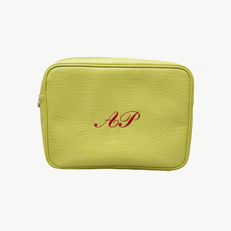 Classic Monogram Croc Pouch
