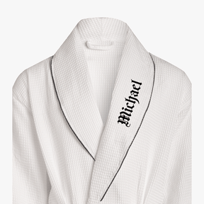 Custom Text Waffle Robe