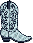 Blue Cowboy Boot