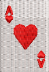 Ace of Hearts Embroidered Icon