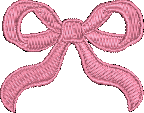 Abbode Bow Pink Embroidered Icon