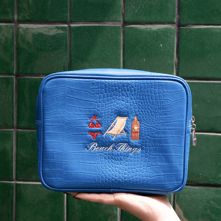 Essentials Small Croc Pouch