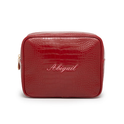 Name Small Croc Pouch