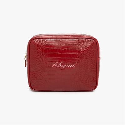 Name Small Croc Pouch