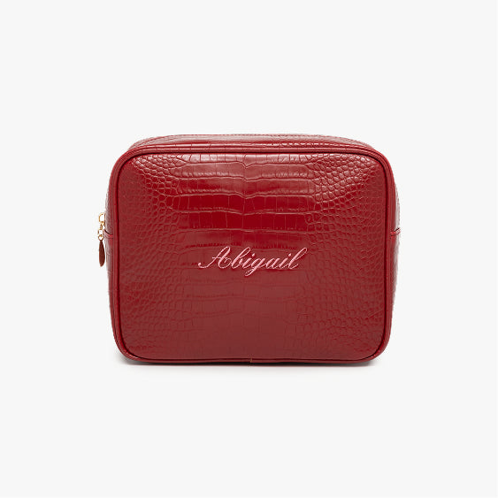 Name Small Croc Pouch