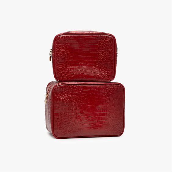 Custom Text Small Croc Pouch